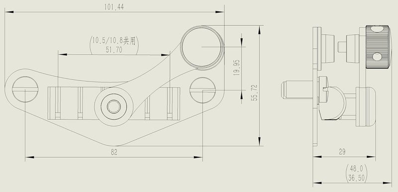 guyker Guitar Bridge Stop Bar Tailpiece Tremolo TM85X and GM005 Tune-O-Matic Roller Saddle Bridge Combo Replacement Part Compatible with Les Paul LP SG 6 String Electric Guitars, Chrome - Image 4